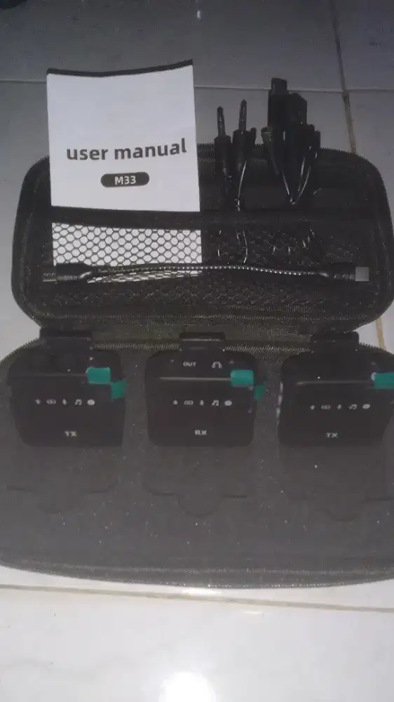 microphone wireless clip on vlog TX RX TX