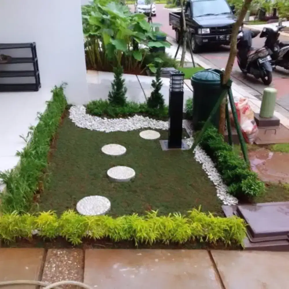 Jasa pembuatan taman kering rumput dan lain lain