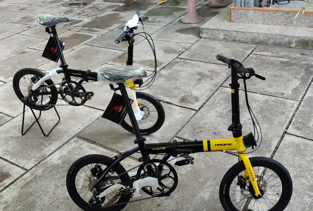 Sepeda Lipat Pacific Vito Lite Alloy 12 sp Rem hidrolis Hub jangkrik