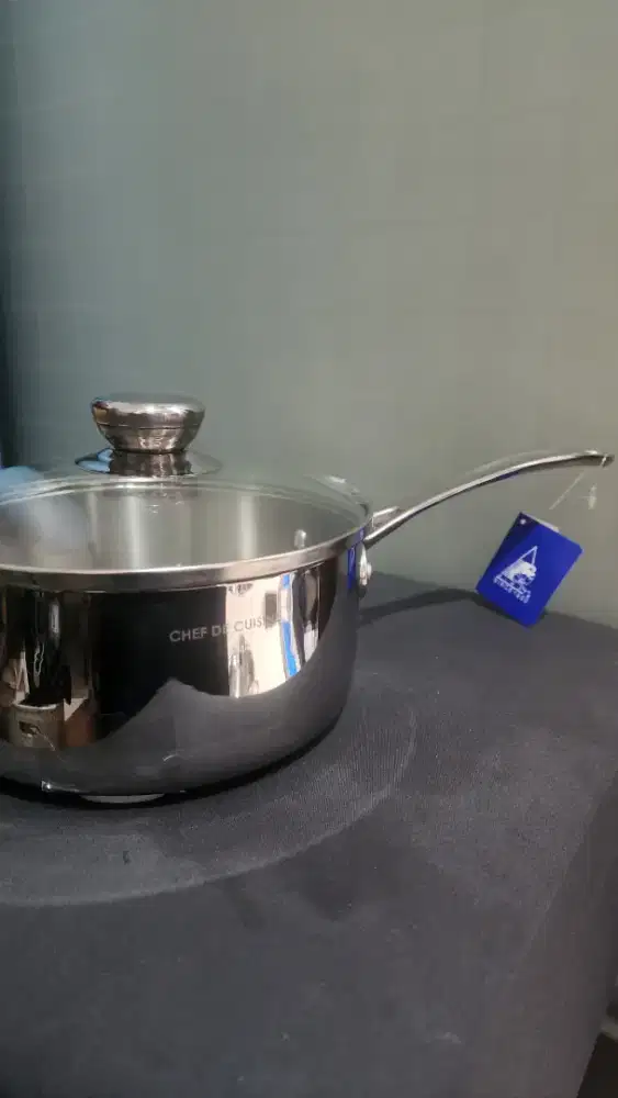 Bima Sauce Pan 18 cm Chef De Cuisine dengan tutup kaca