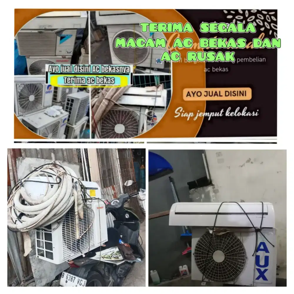 Terima ac bekas rusak
