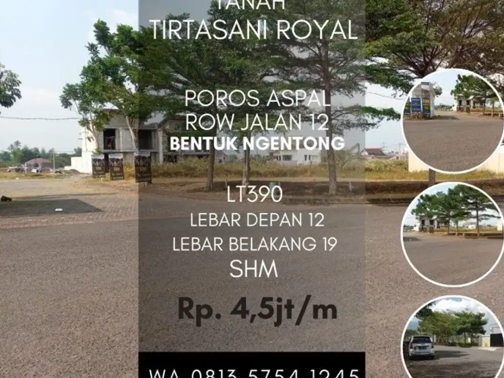 Tanah dijual di Tirtasani Malang LT389 dekat ITN2 Al-maahira exit tol