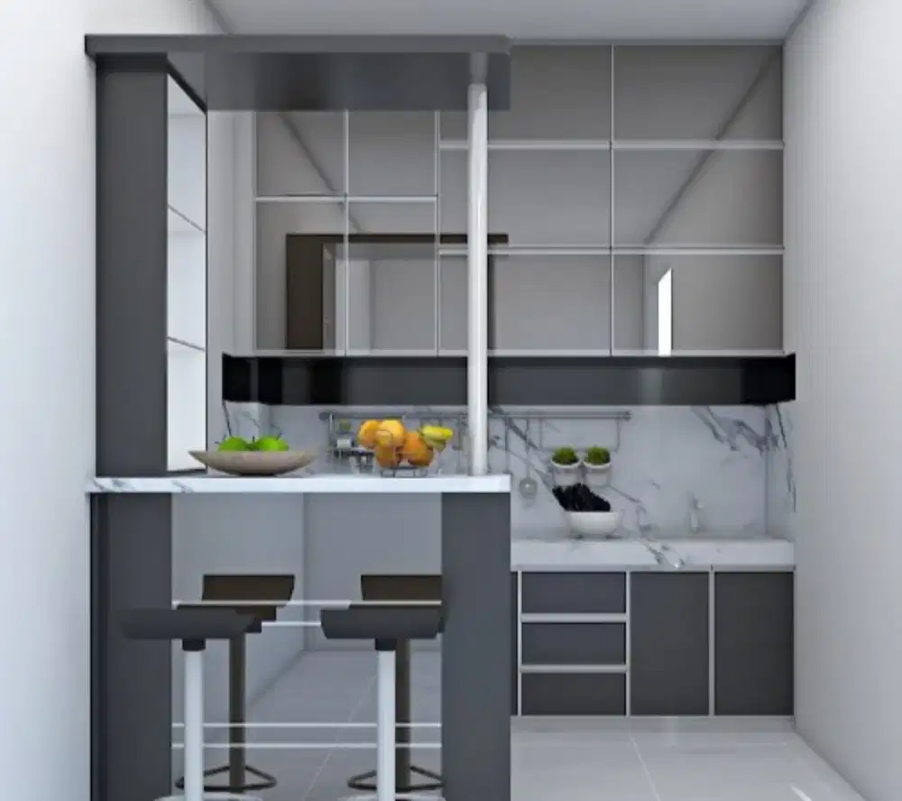 Kitchen set minimalis permeter