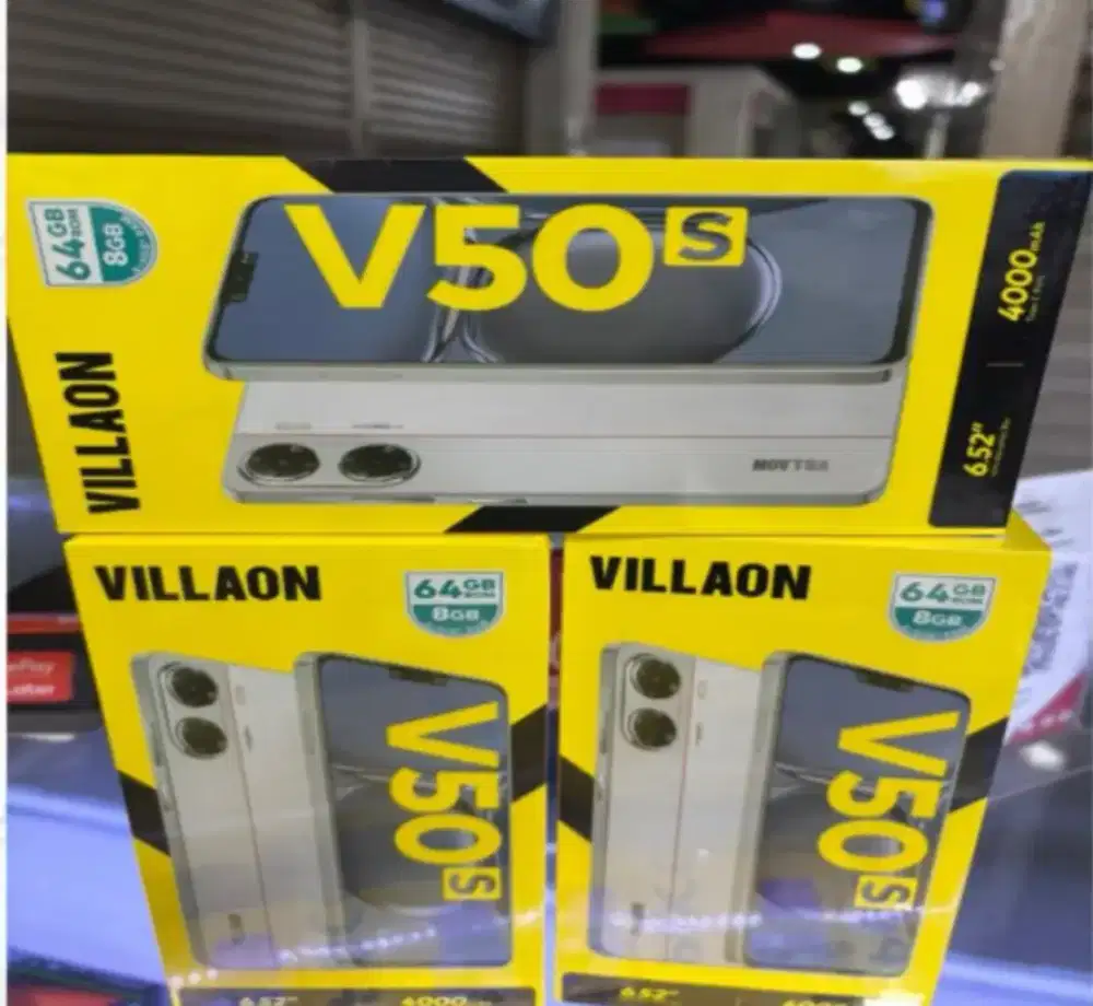 Murah new hp villaon V50s 4/64 grs resmi, model bagus