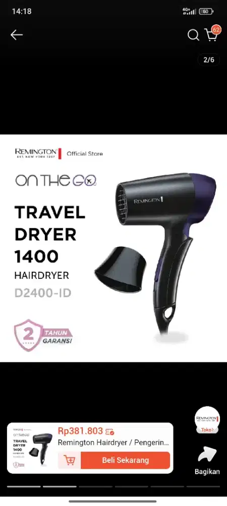 REMINGTON HAIR DRYER