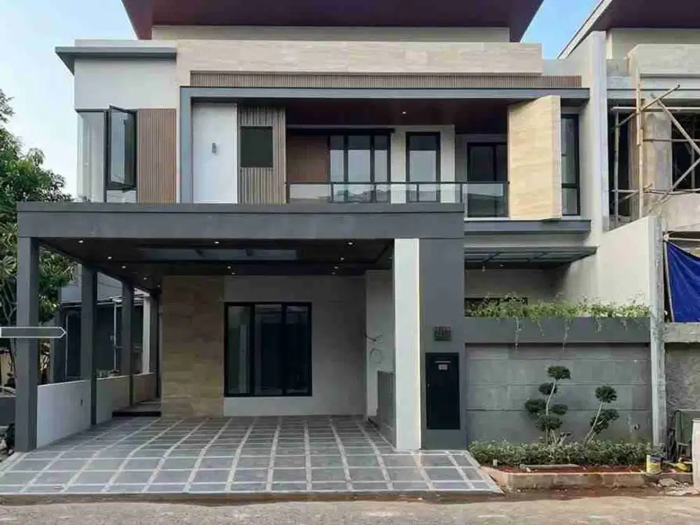 rumah baru 2 unit siap huni semi furnished di Griyaloka BSD
