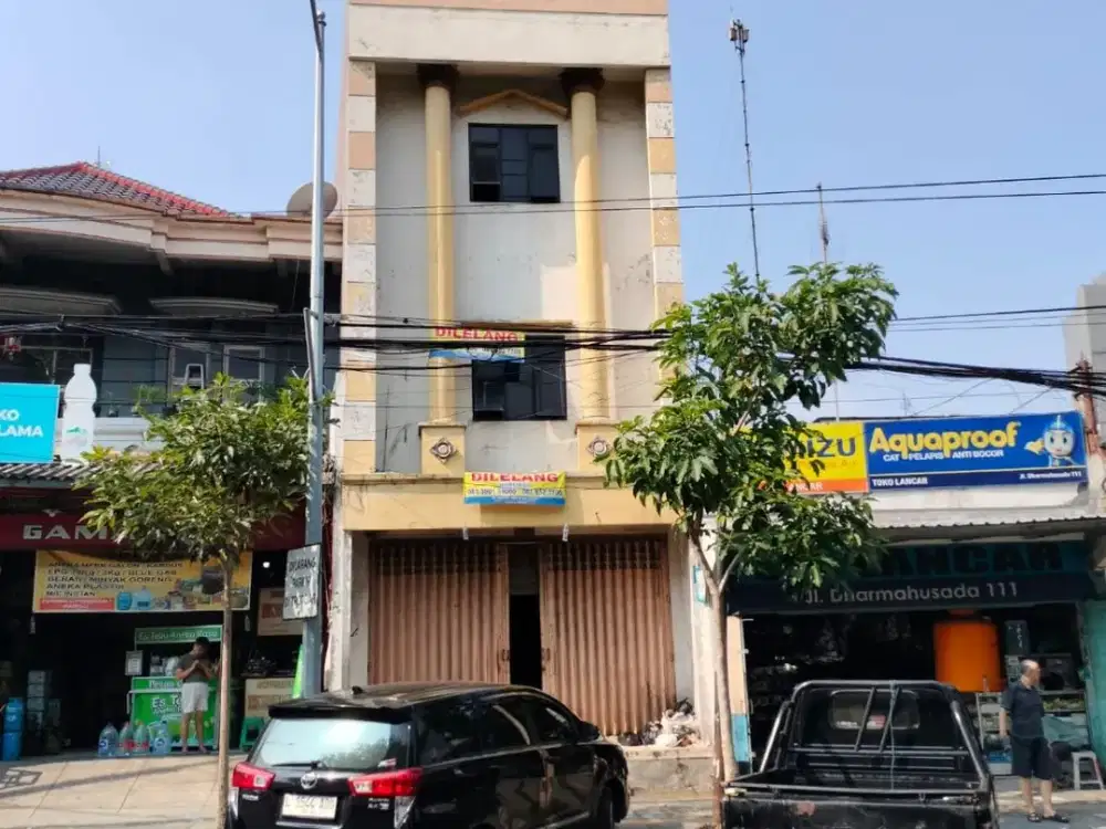 LUAS 119M2!! DIJUAL RUKO (3 LANTAI) VIA LELANG DI GUBENG SURABAYA (RUKO JALAN DHARMAHUSADA)