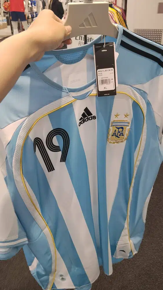Jersey Original Retro Argentina Messi Home WC2006 ADIDAS Size XL