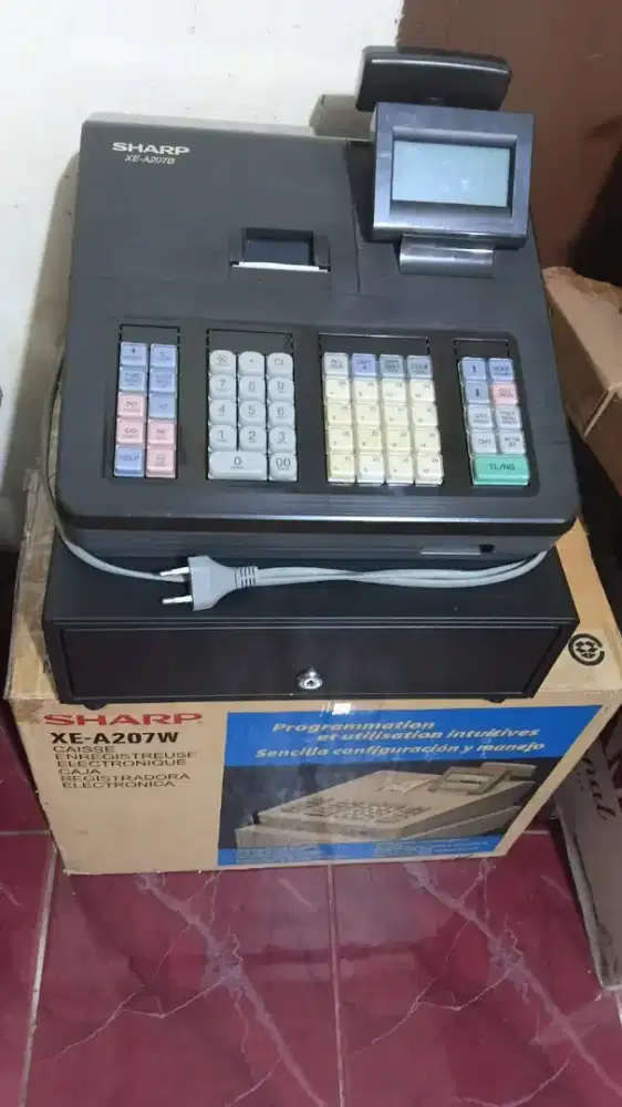 mesin kasir / cash register sharp xea207B