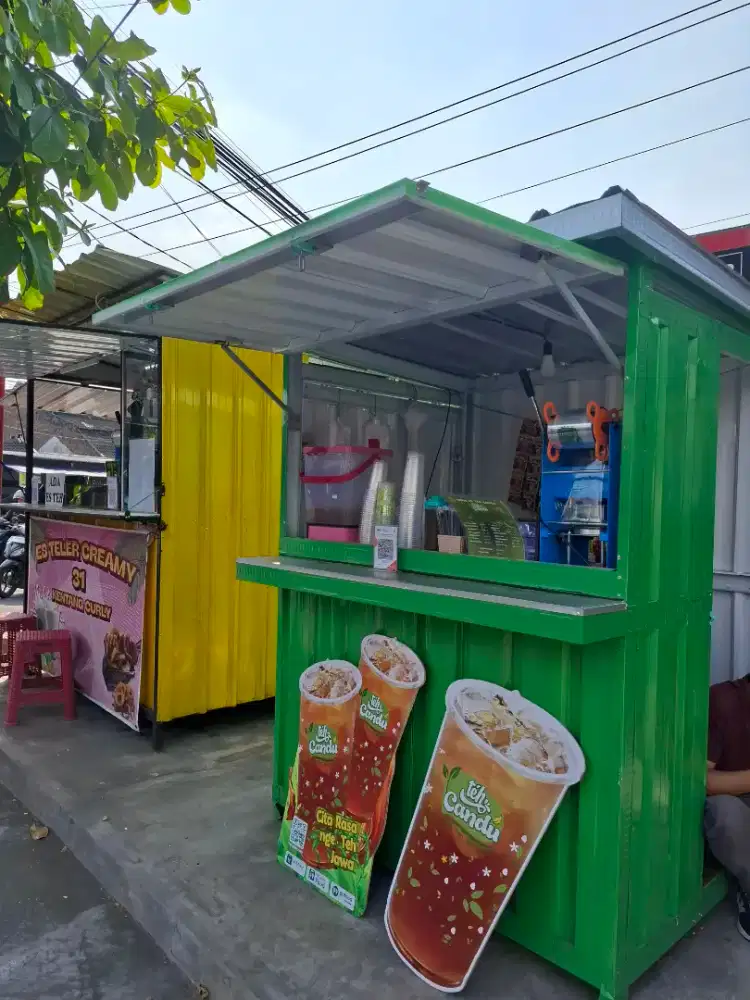 Jual Kontainer dan Isinya (usaha Esteh Jumbo)