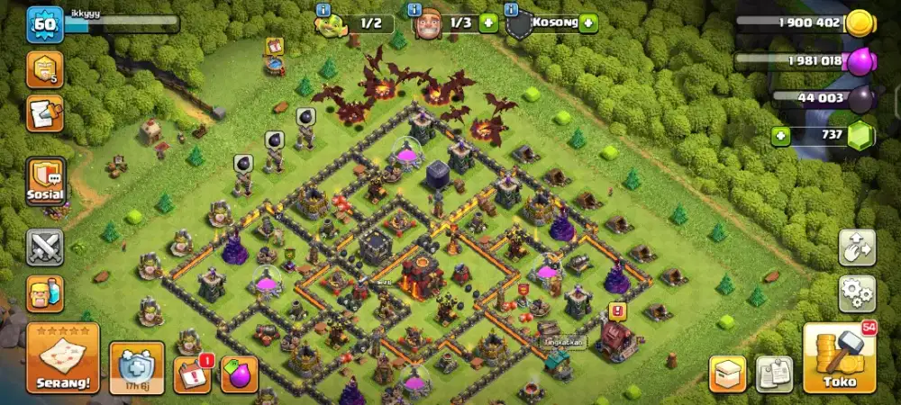Akun coc udh jarang main soalnya