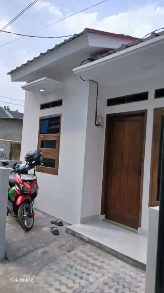 jual rumah baru lt 60 mtr surat ajb akses motor