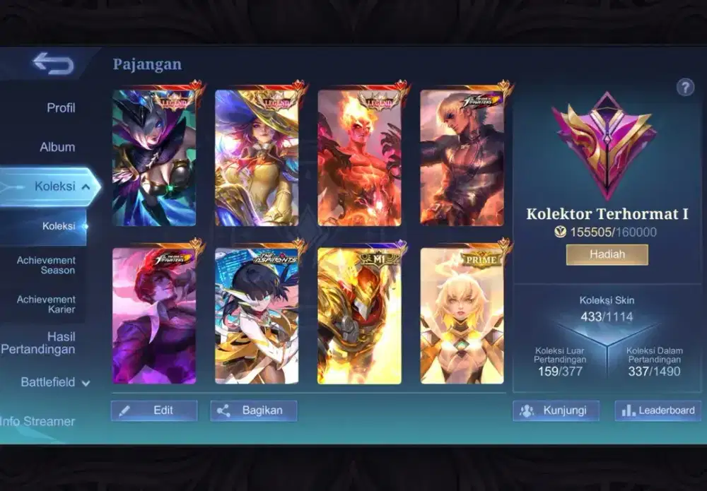 Dijual akun Mobile legends
