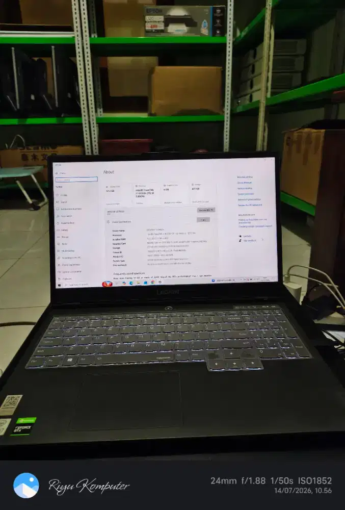 Laptop Lenovo Legion Core i7 gen 10 Dual VGA