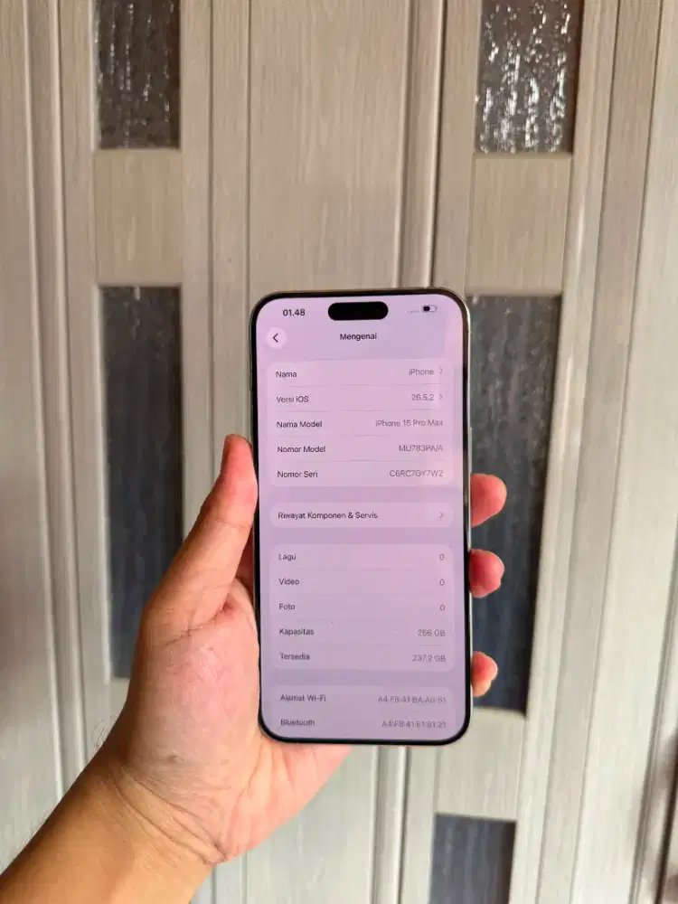 Iphone 15 promax 256 gb ibox fulset ori