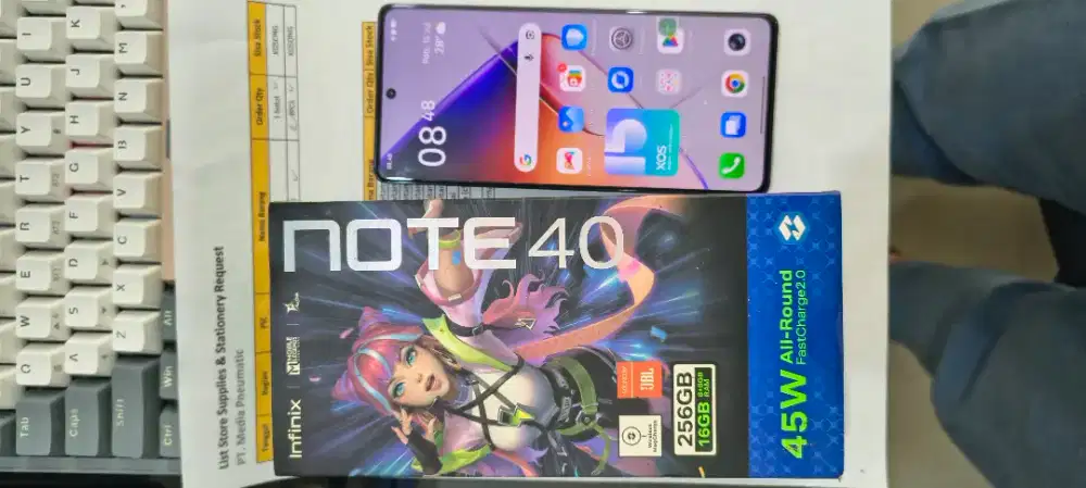 Dijual infinix note 40 Ram 8+8Gb Rom 256Gb