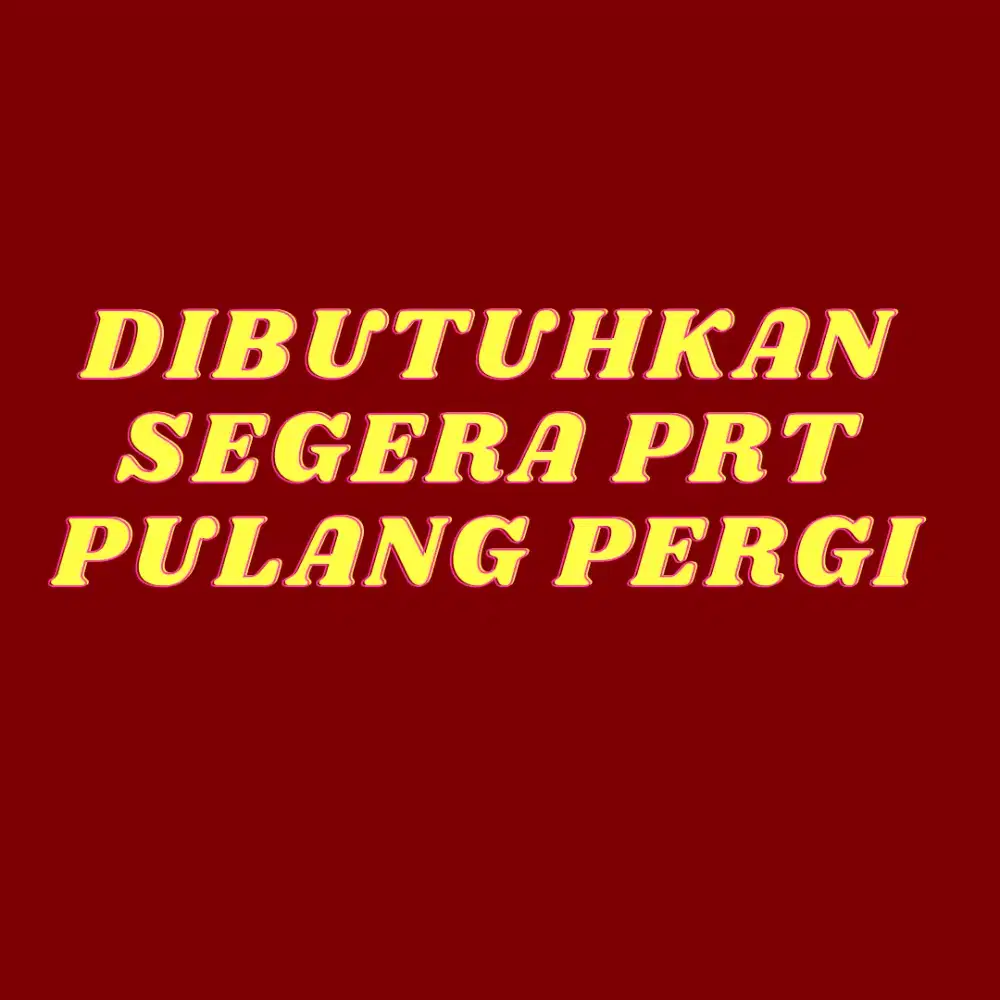 DIBUTUHKAN SEGERA ART PULANG PERGI