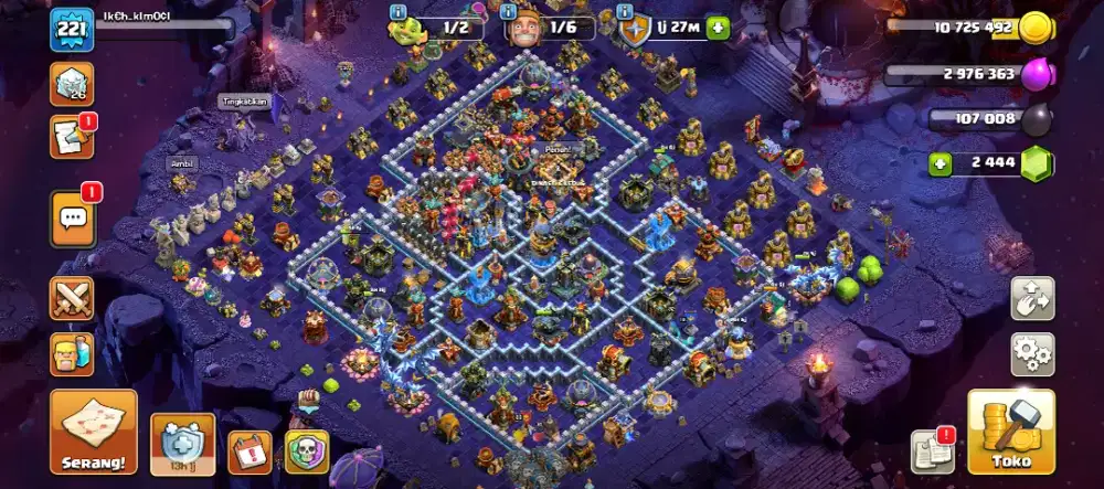 Akun coc th 18 500 net