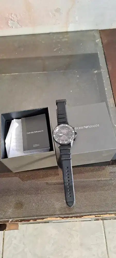 Emporio Armani AR11515 Chronograph Black Dial Original - FULLSET Mulus