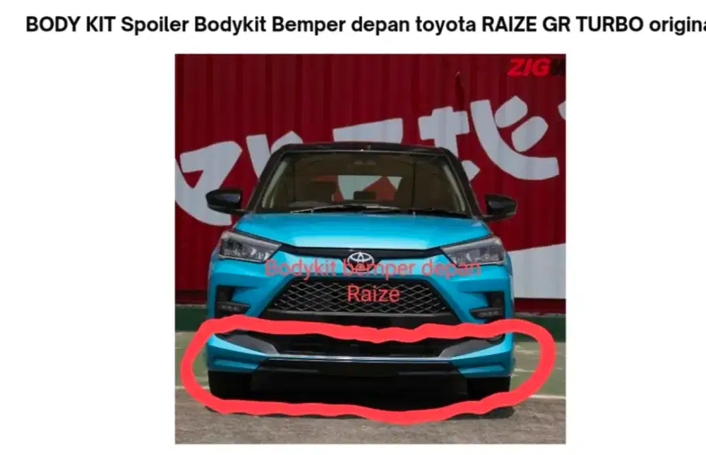 JUAL Spoiler Depan T. RAIZER