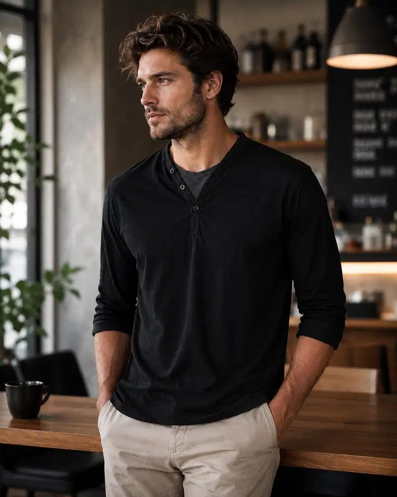 Henley Shirt Dexter Morgan Style
