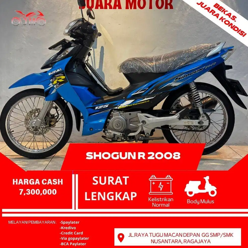 SHOGUN R 2008 PAJAK AKTIF KONDISI TERAWAT UNIT SIAP PAKAI