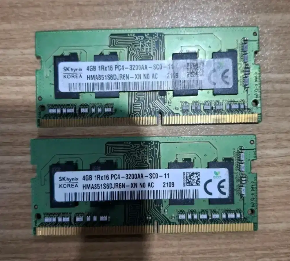 Ram laptop DDR4 3200AA 4gb 2 keping