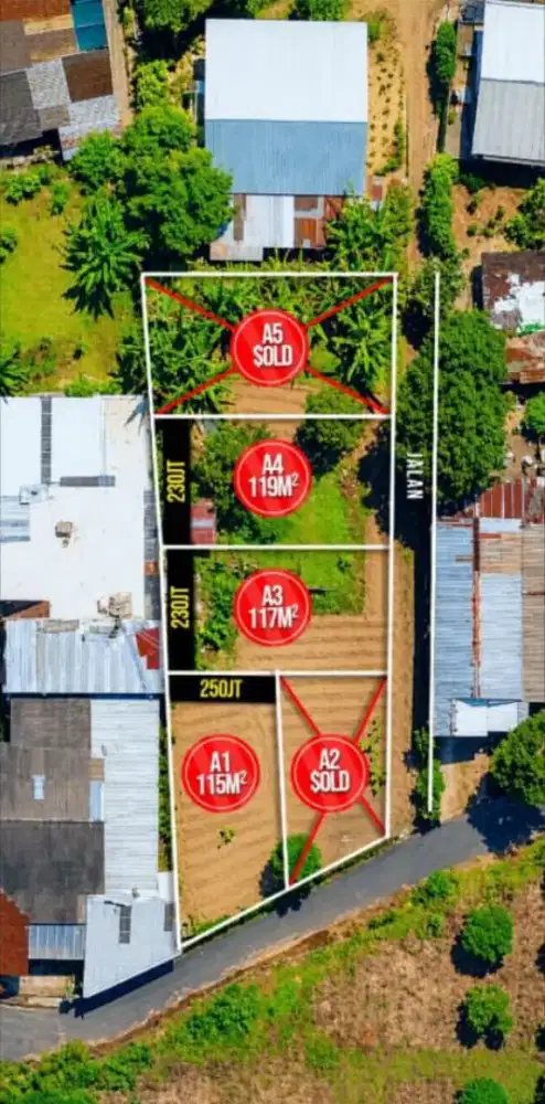 Dijual tanah kemuning