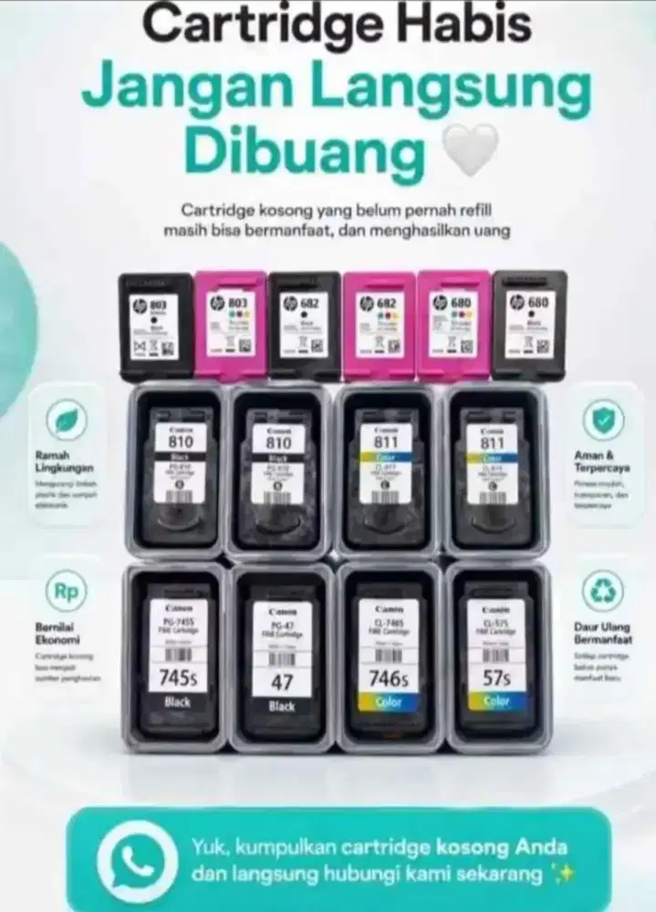 Terima jual beli tinta cartridge 230A