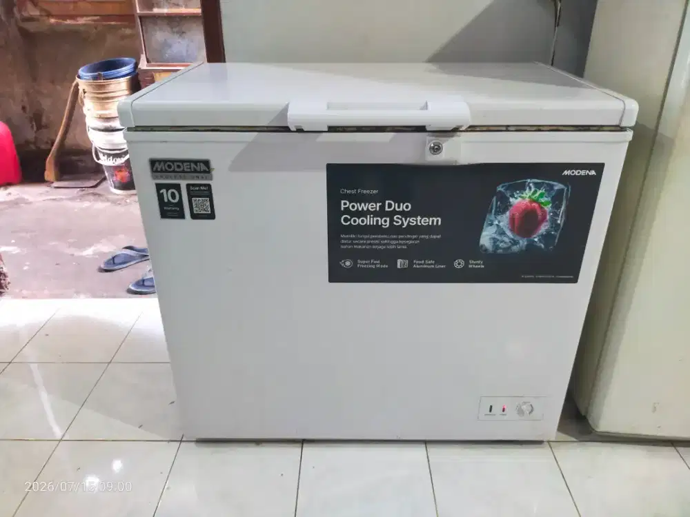 Jual freezer Modena 200L