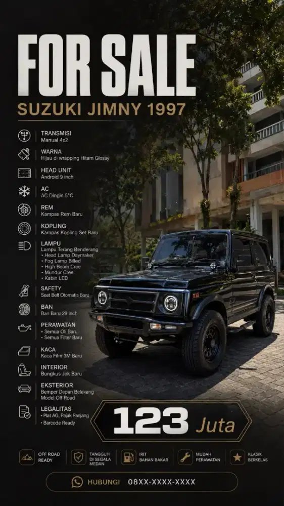 JUAL SUZUKI JIMNY KATANA 1997 4X2 MANUAL