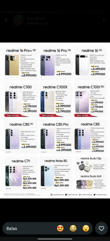 Hp ralme ada scene & baru