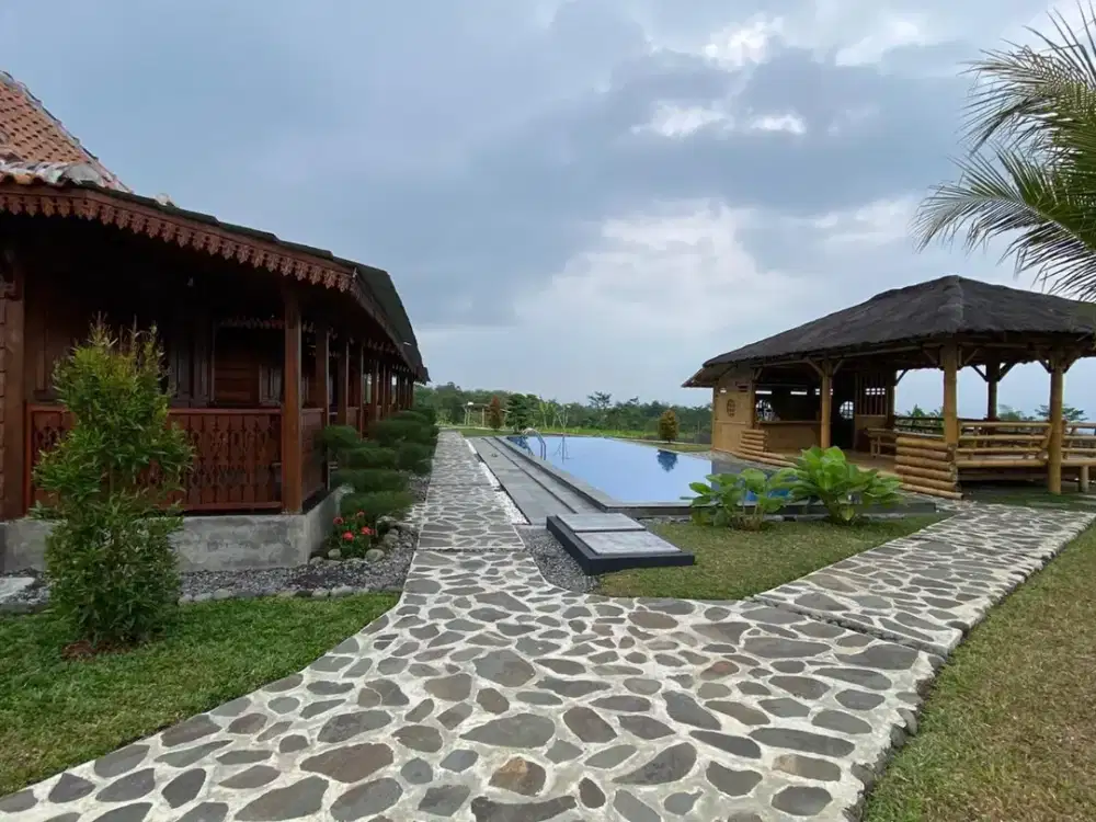 Miliki Investasi Villa Furnish 2511 Meter Persegi Dengan Pemandangan Pegunungan, Sukodadi, Bandongan, Magelang.