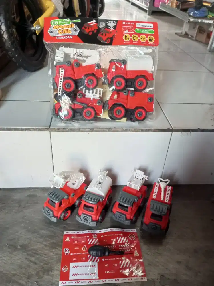 Mainan Anak Konstruksi obeng isi 4