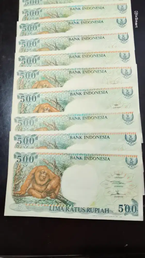 Uang Kertas Kuno 500 Orang Hutan ,1992.