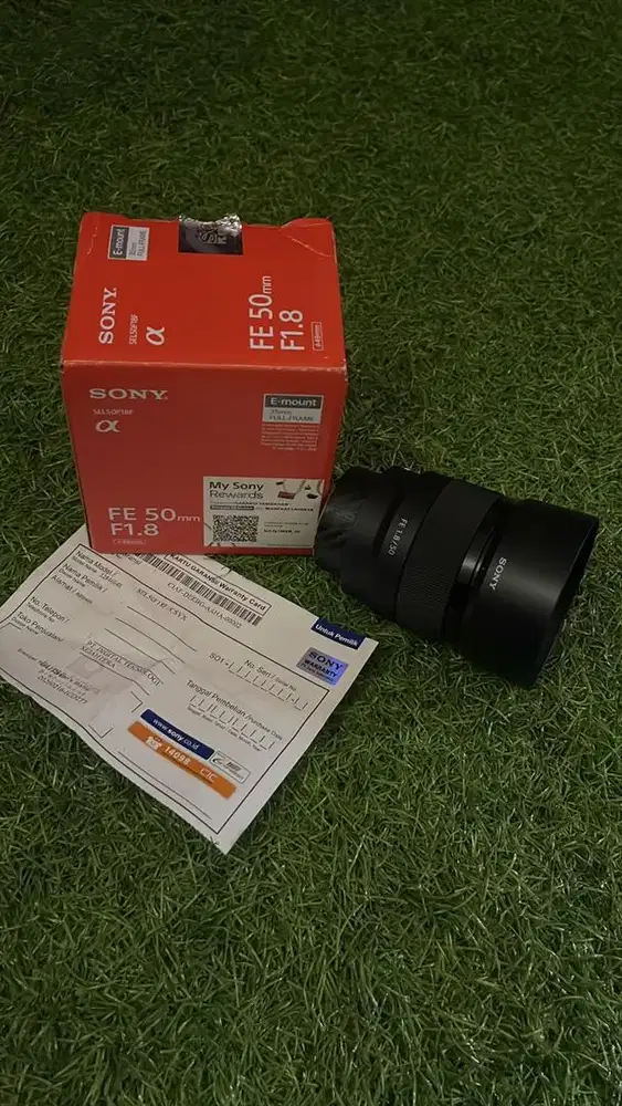 Lensa Sony FE 50mm F1.8 like New, masih garansi