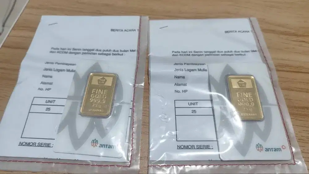 emas antam 25 gram