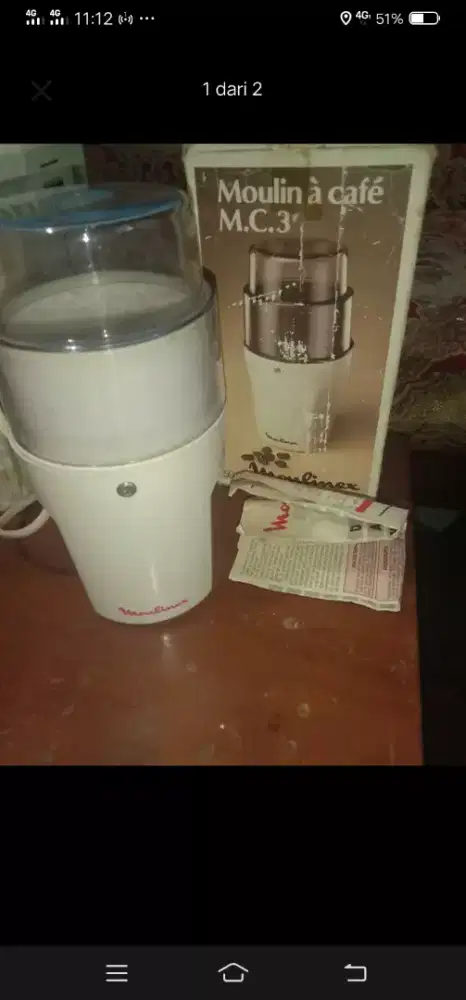 Grinder kopi vintage moulinex