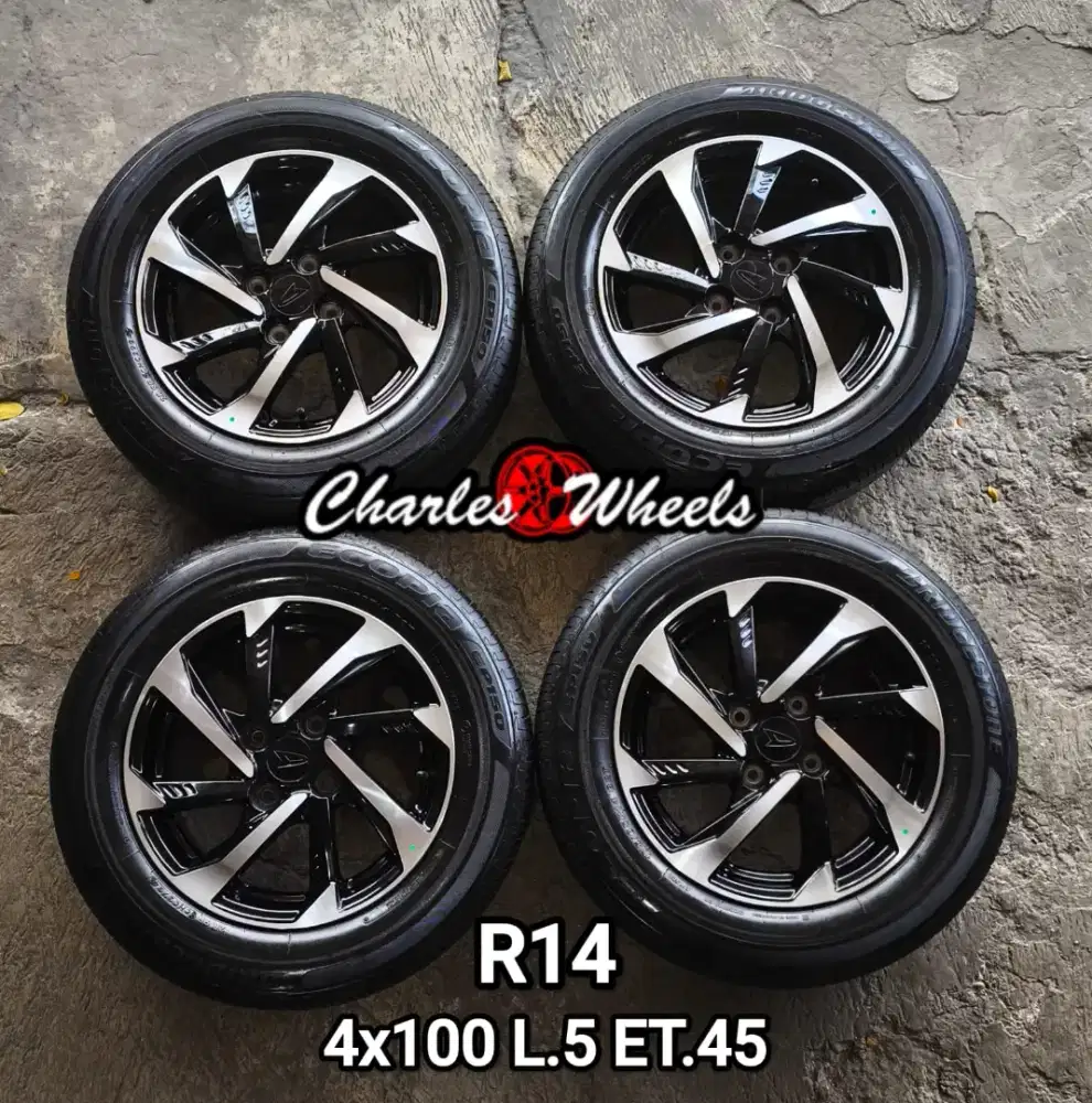 Jual velg oem sigra r14 4x100 + ban tebel muda