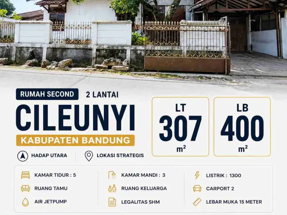 Rumah luas dan strategis di Cileunyi, Bandung