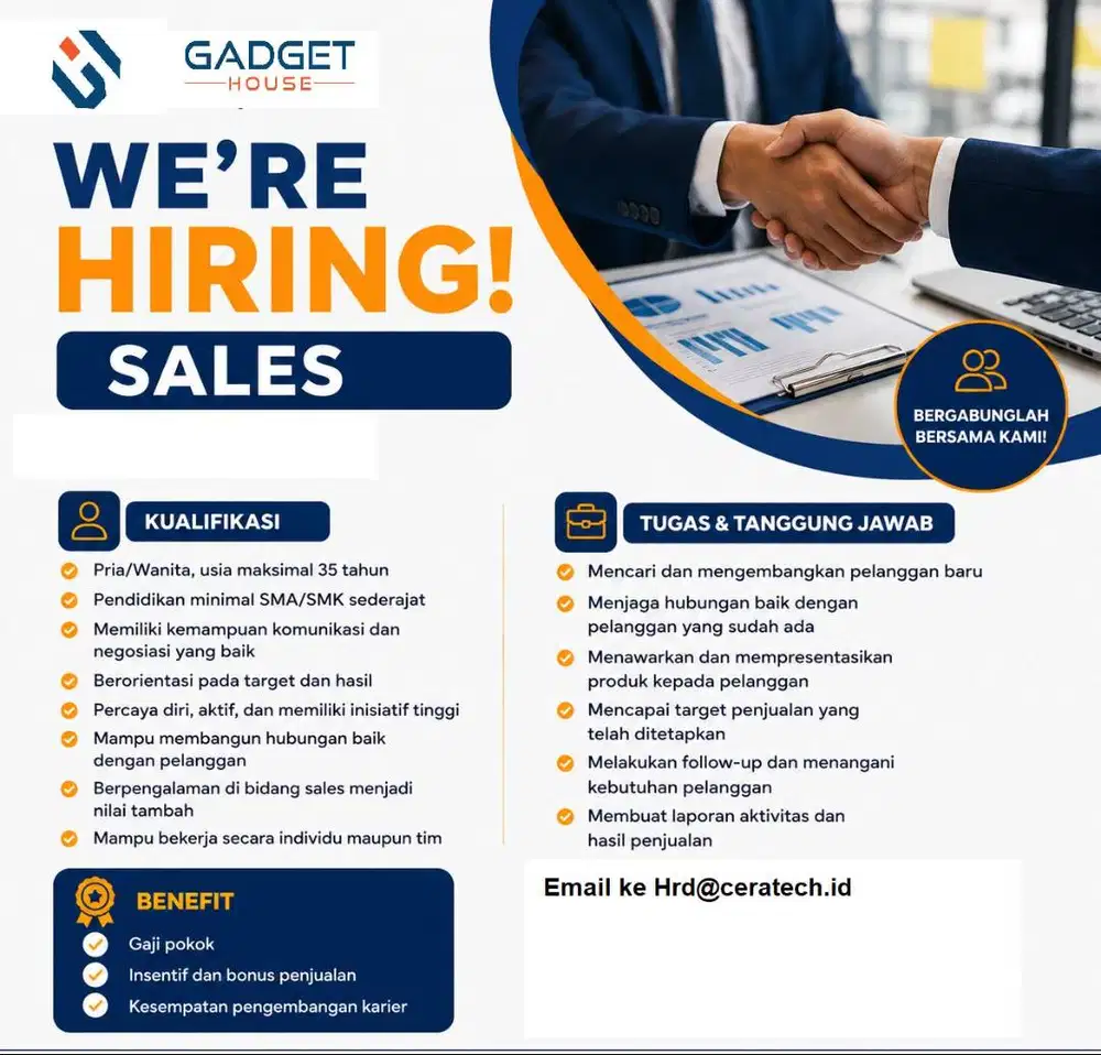 LOKER/ Lowongan Sales