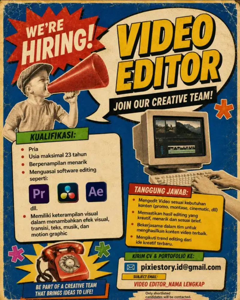 Hiring Videographer & Video Editor