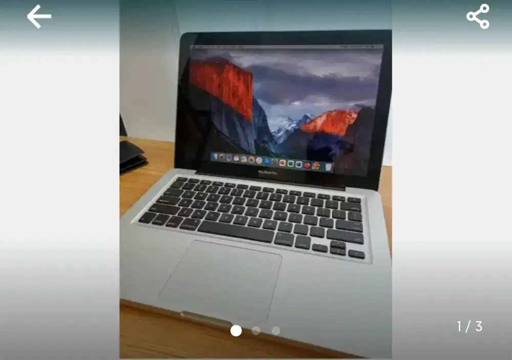 Macbook pro 13 mid 2012 mulus