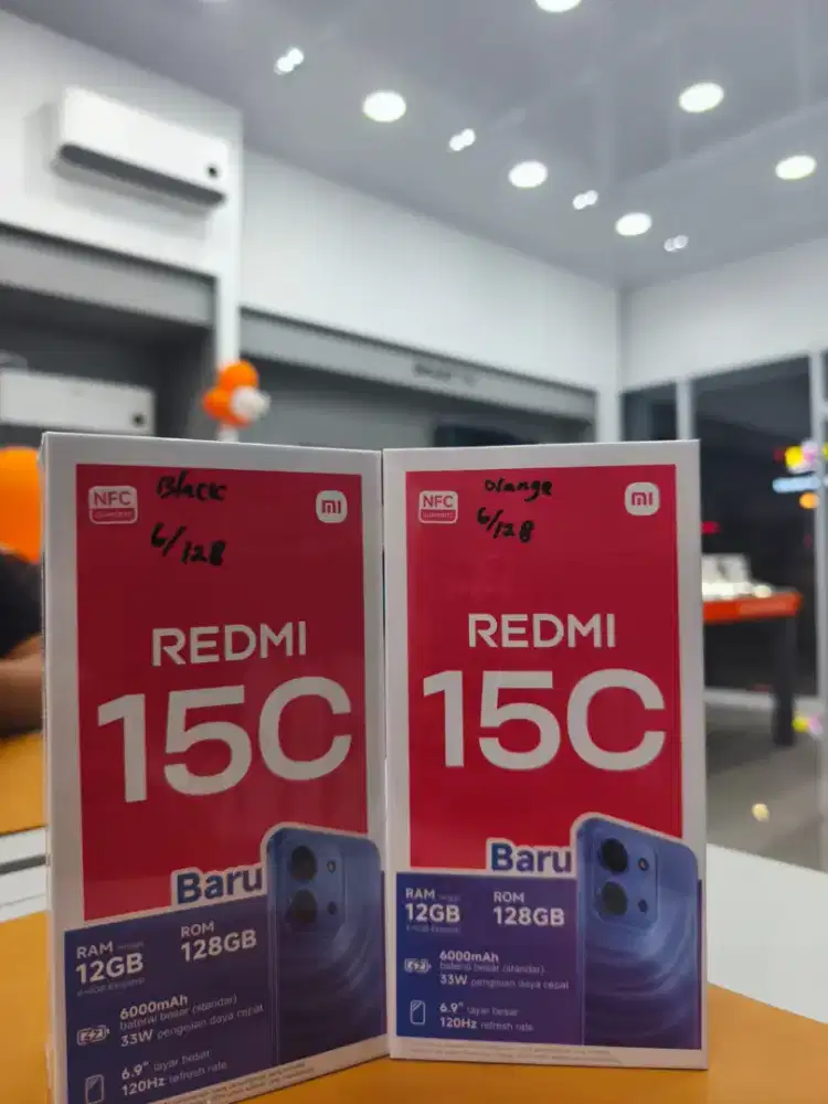 Ready
Redmi 15C
Ram 6/128