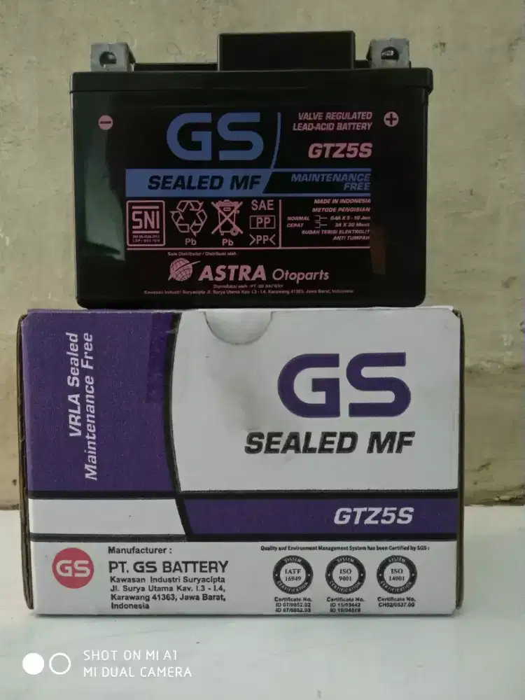 DIJUAL AKI KERING MOTOR BEKAS MINUS