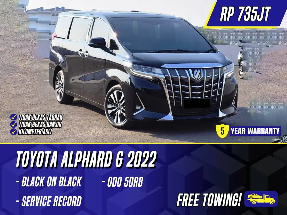 Toyota Alphard G 2022 Black Hitam