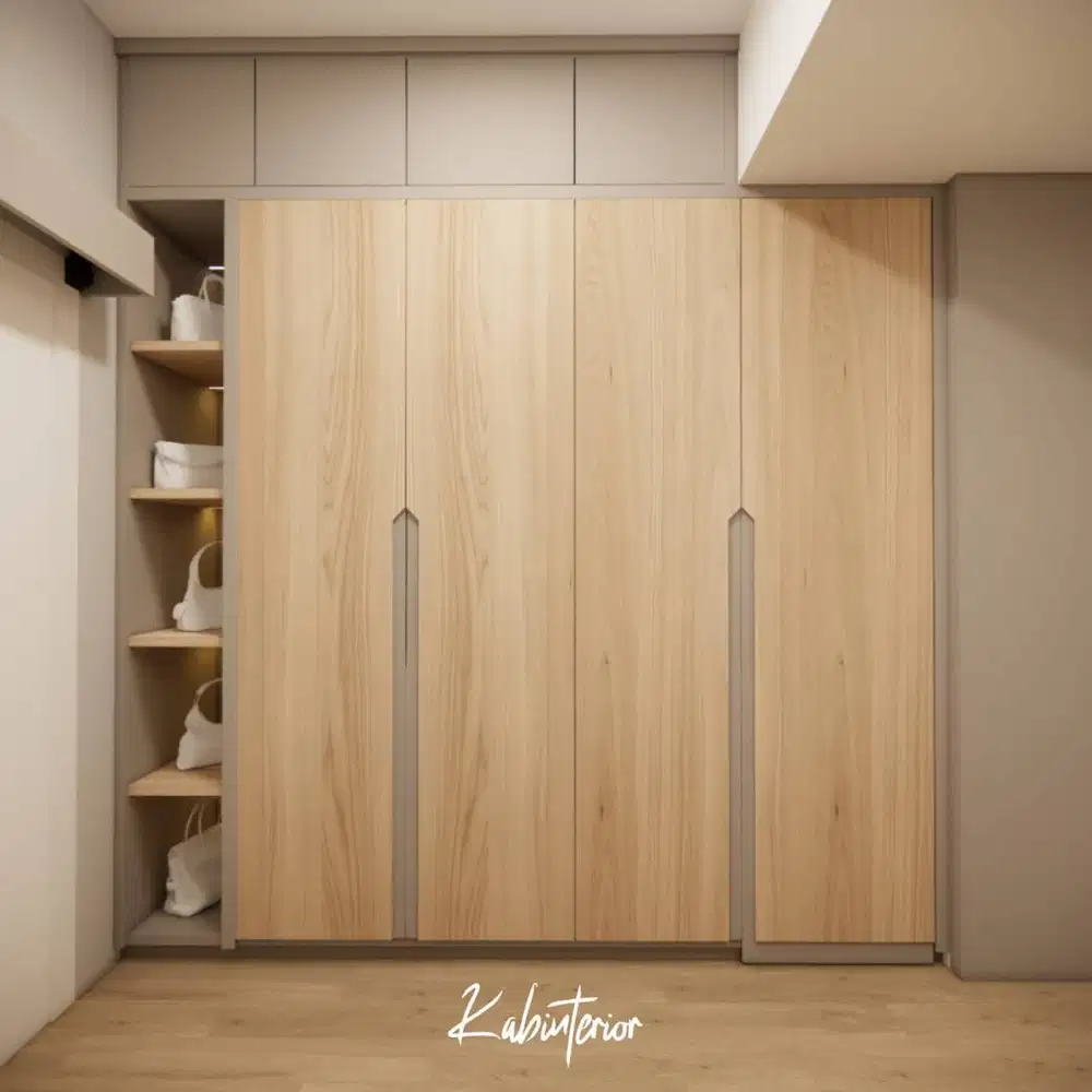 CUSTOM BUILT-IN WARDROBE MINIMALIST HPL LUAR-DALAM
