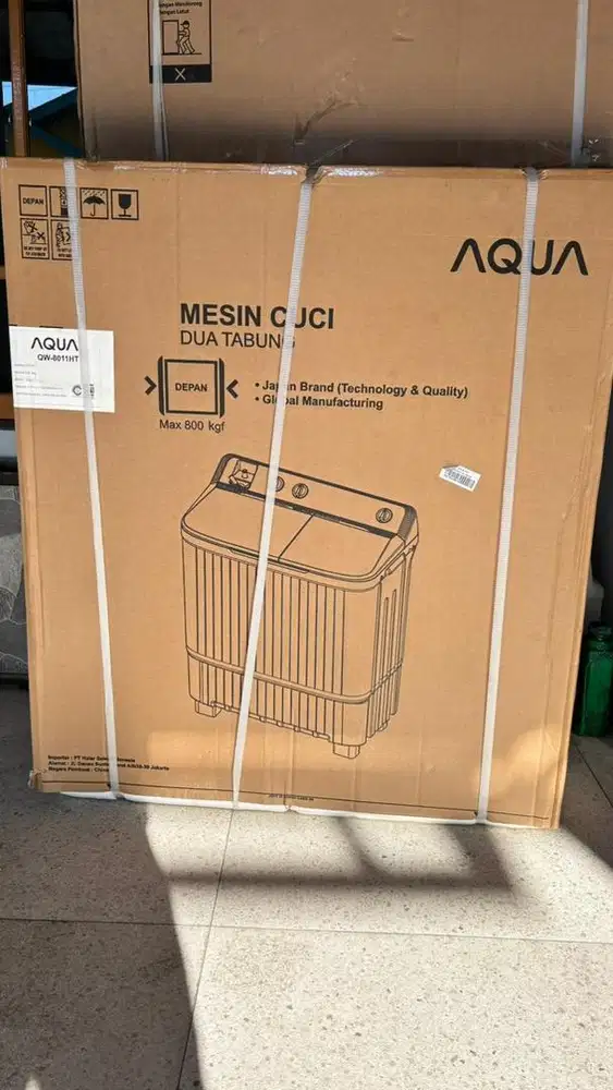 Di jual cepat mesin cuci merek Aqua 2 tabung