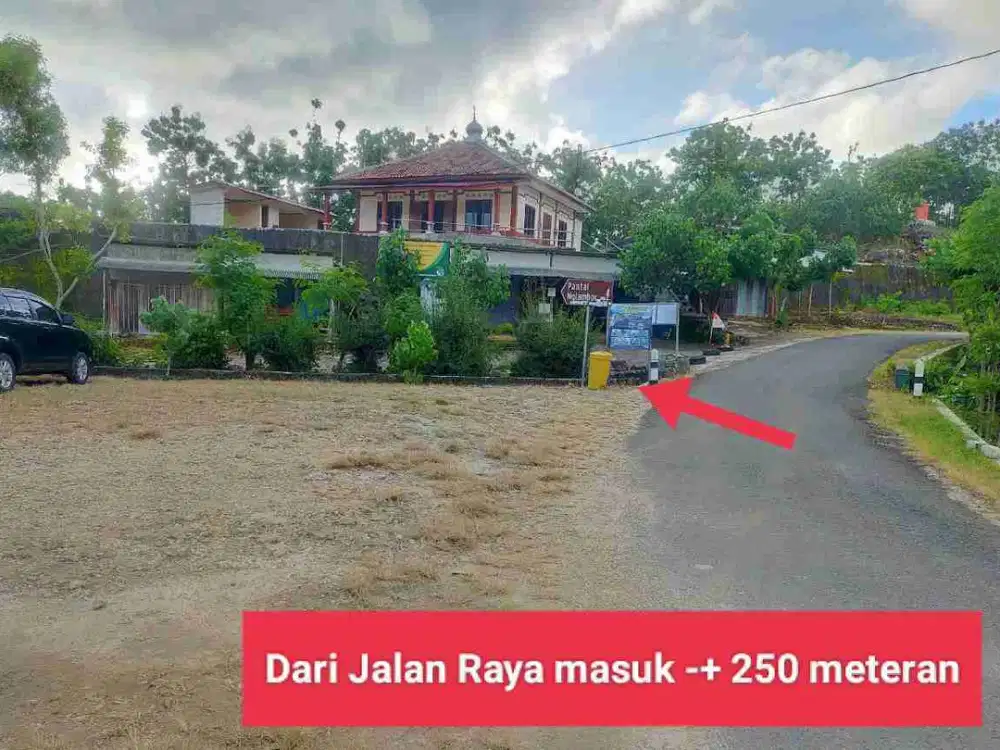 Jual tanah murah shm di pantai nglambor Gunungkidul view spesial bonus Goa