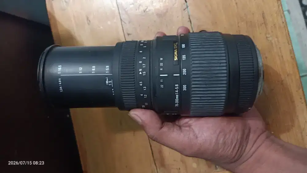 Lensa sigma Canon rusak ke hujan